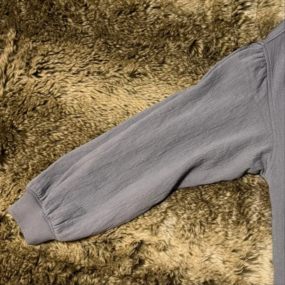 Aerie Easy Street Oversized Sweatshirt Gray Medium